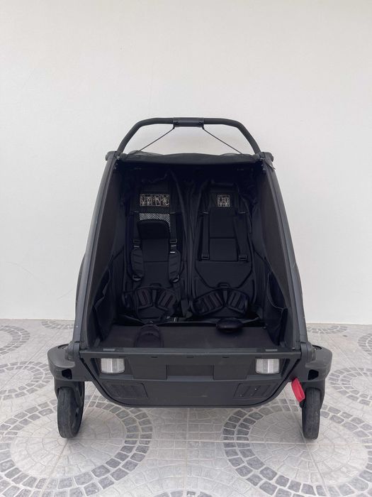 Thule Chariot Sport 2 Double — Preto — Excelente estado — Nazaré