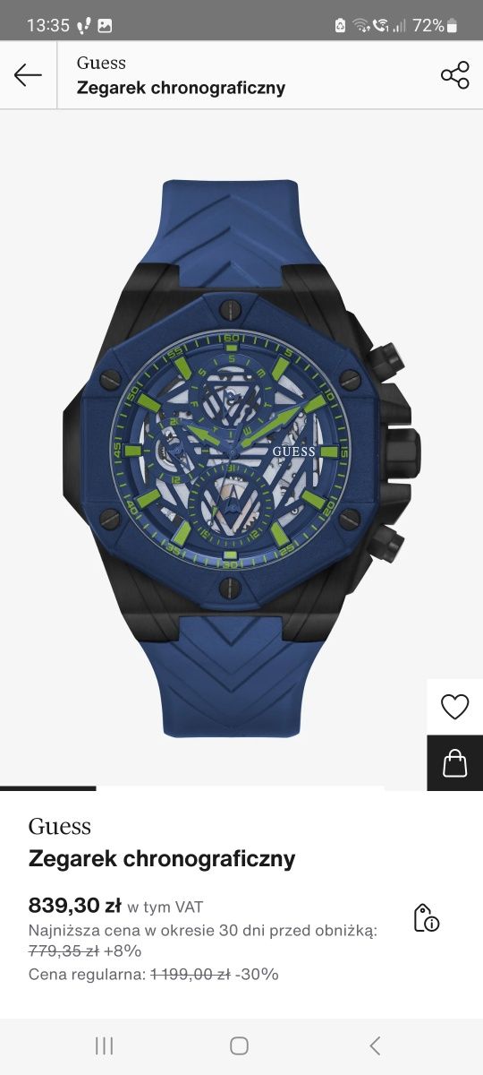 Zegarek Guess Diver