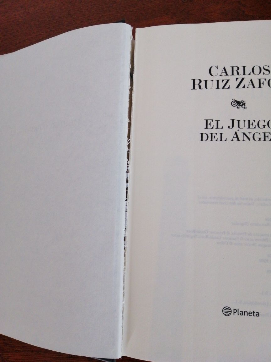 El juego del ángel - Carlos Ruiz Zafón