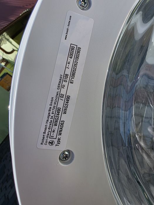 2 в 1 Bosch 6 serie Пральна сушильна машина 9/6 кг 1400 об/хв WNG24490