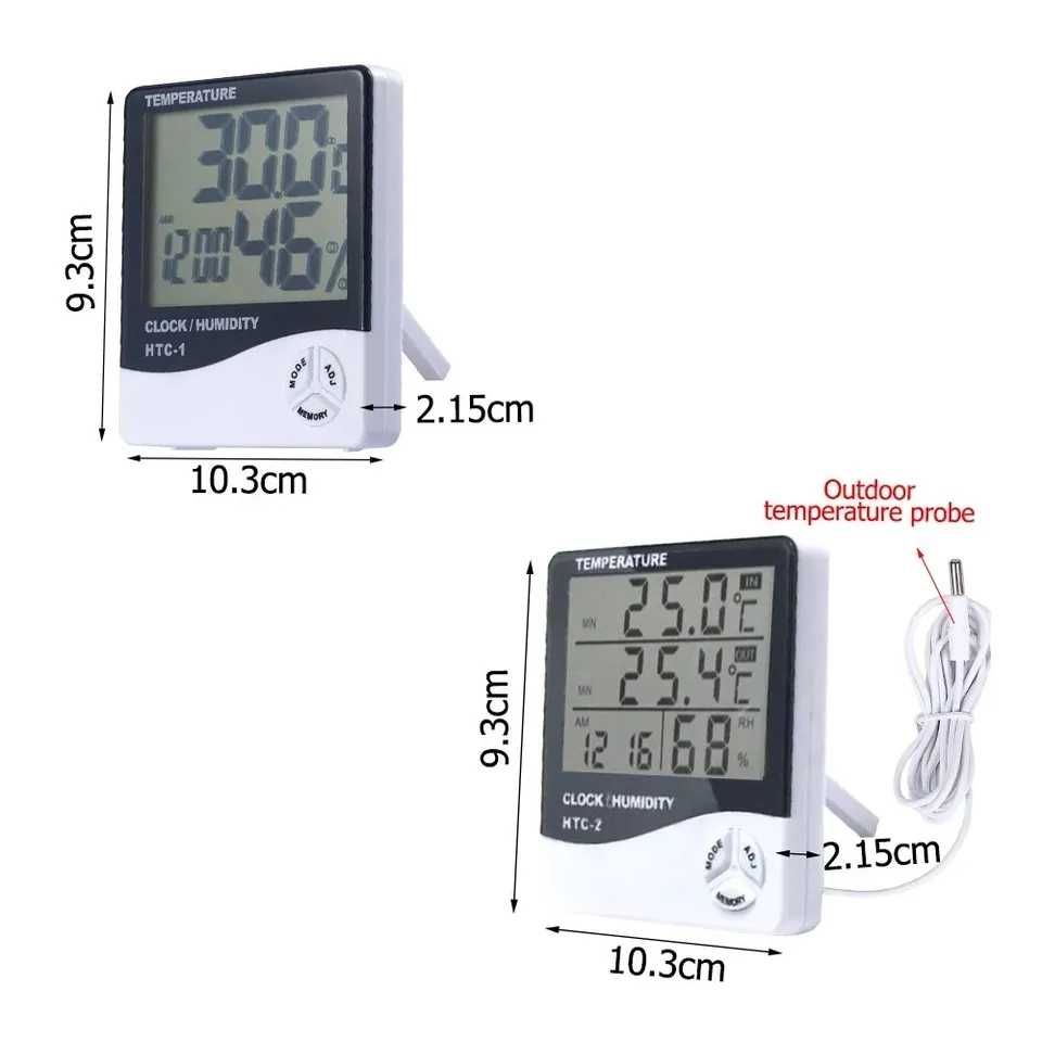 Термометр з гігрометром HTC-1