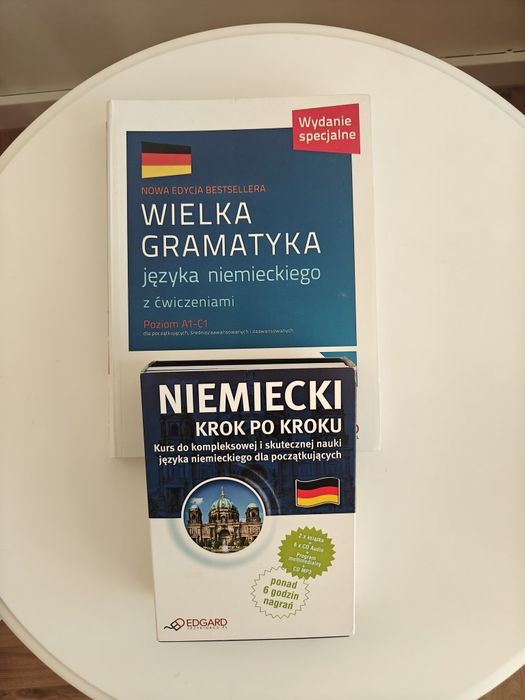 Zestaw książek do nauki języka niemieckiego