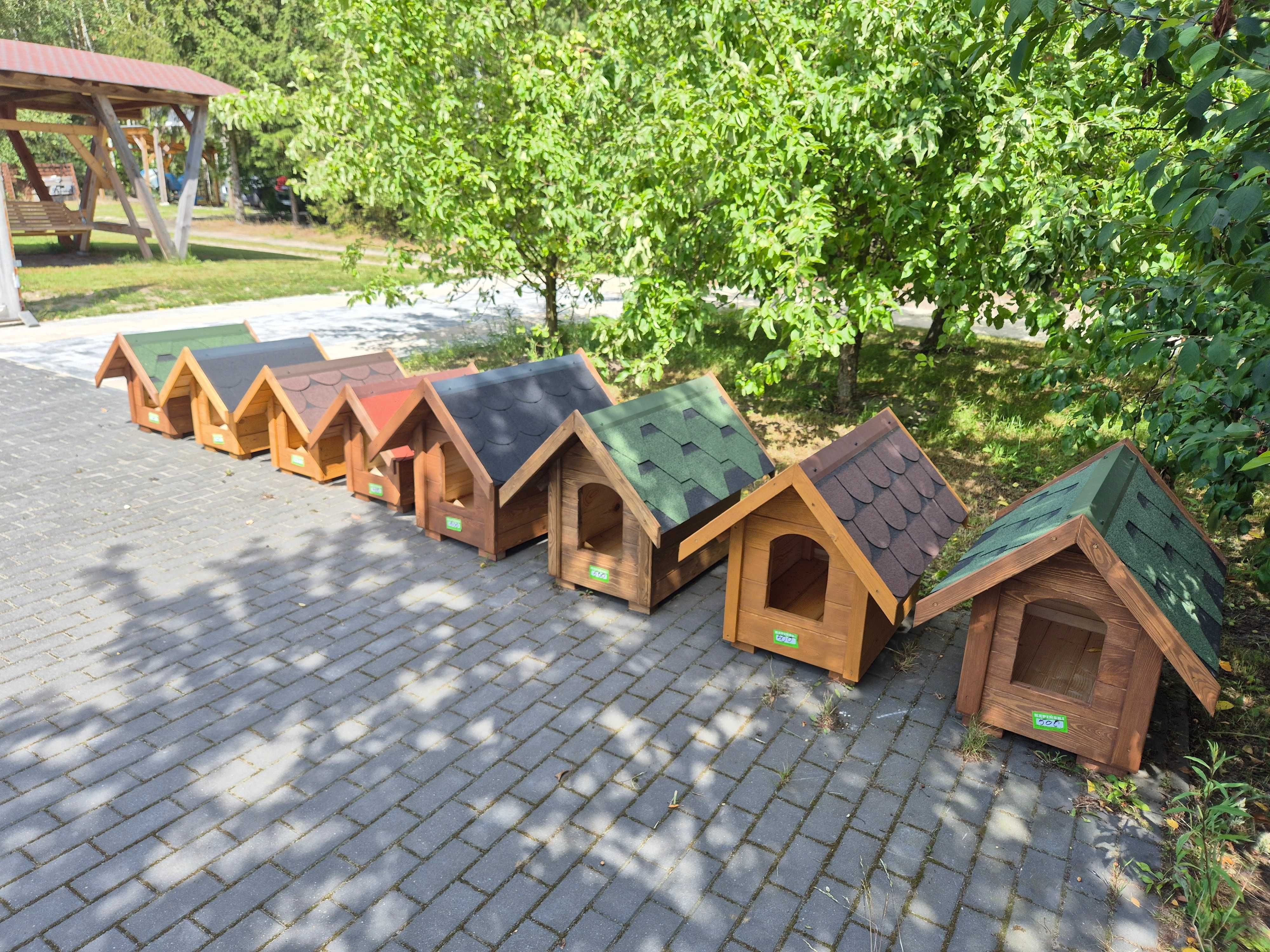 Drewniane budy dla psów – 5 rozmiarów, solidne i ocieplane