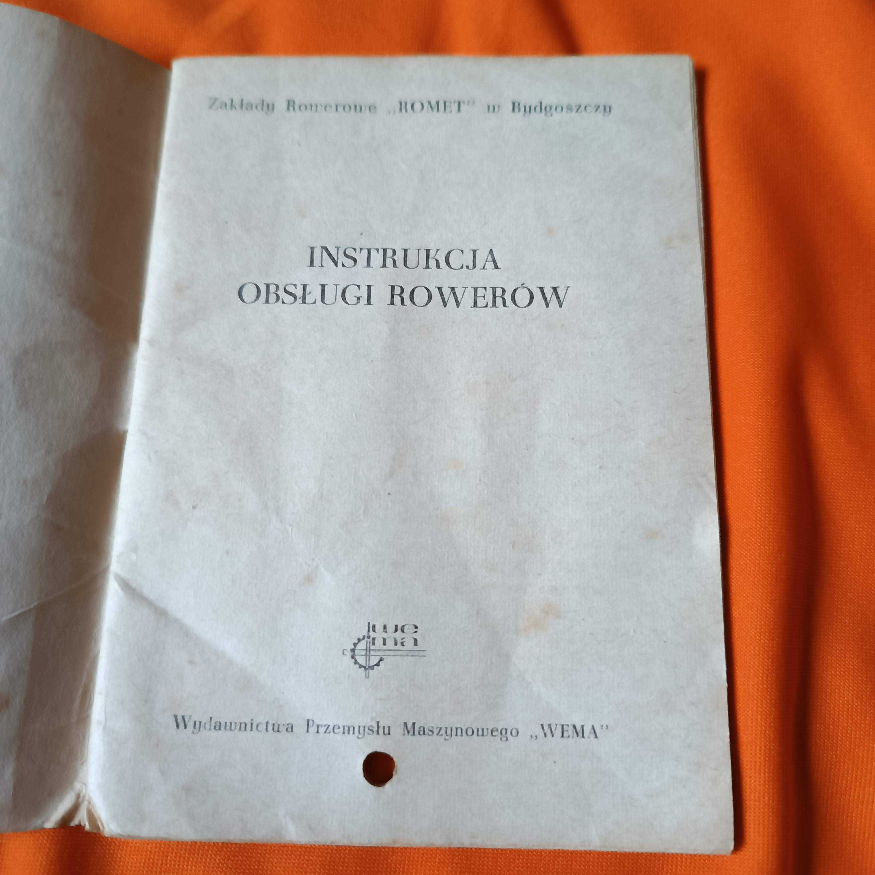 Instrukcje obsługi rowerów Romet 1971