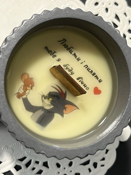 Свічка ароматизована з таємнмм написом