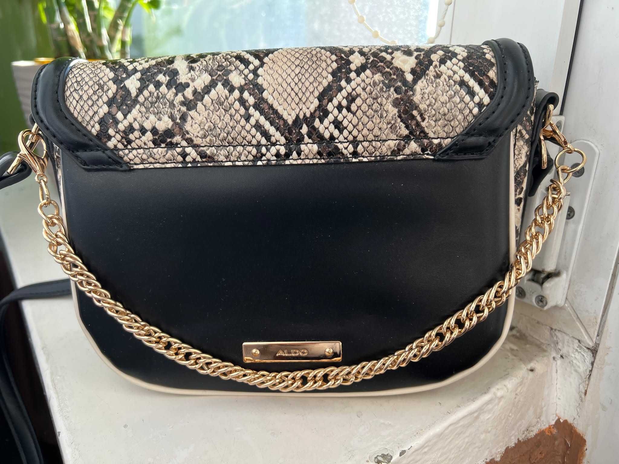 ALDO – Qerramas – Torebka crossbody w kolorze neutralnym w wężowy wzór