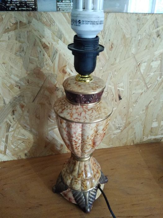 Stara ceramiczna lampka lampa zabytek PRL