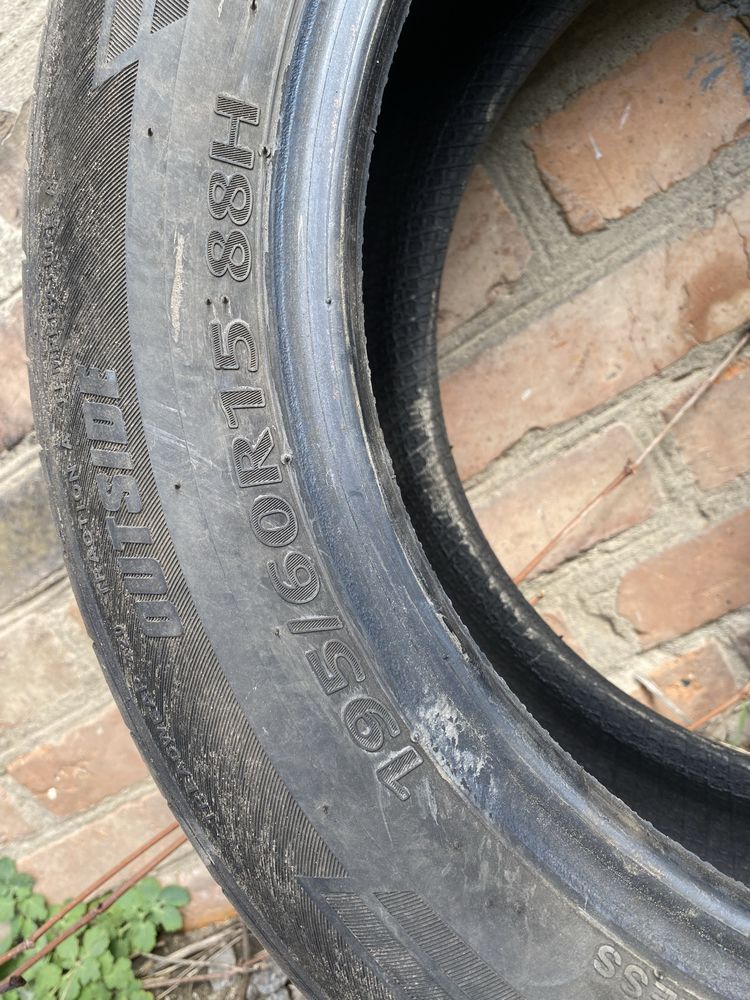 Літня резина Kumho Ecowing 195/60 R15 залізні диски