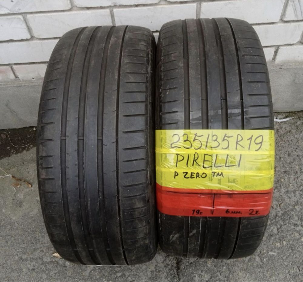 235 35 19 pirelli pzero  лето 2 штуки протектор 80%