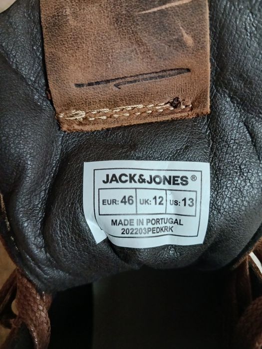 Ботинки Jack & Jones р 42,46 ( 28,  30,5 см) ц 1700 гр новые, По
