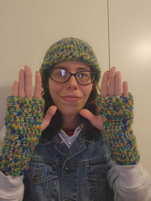 Zestaw czapka i rękawiczki