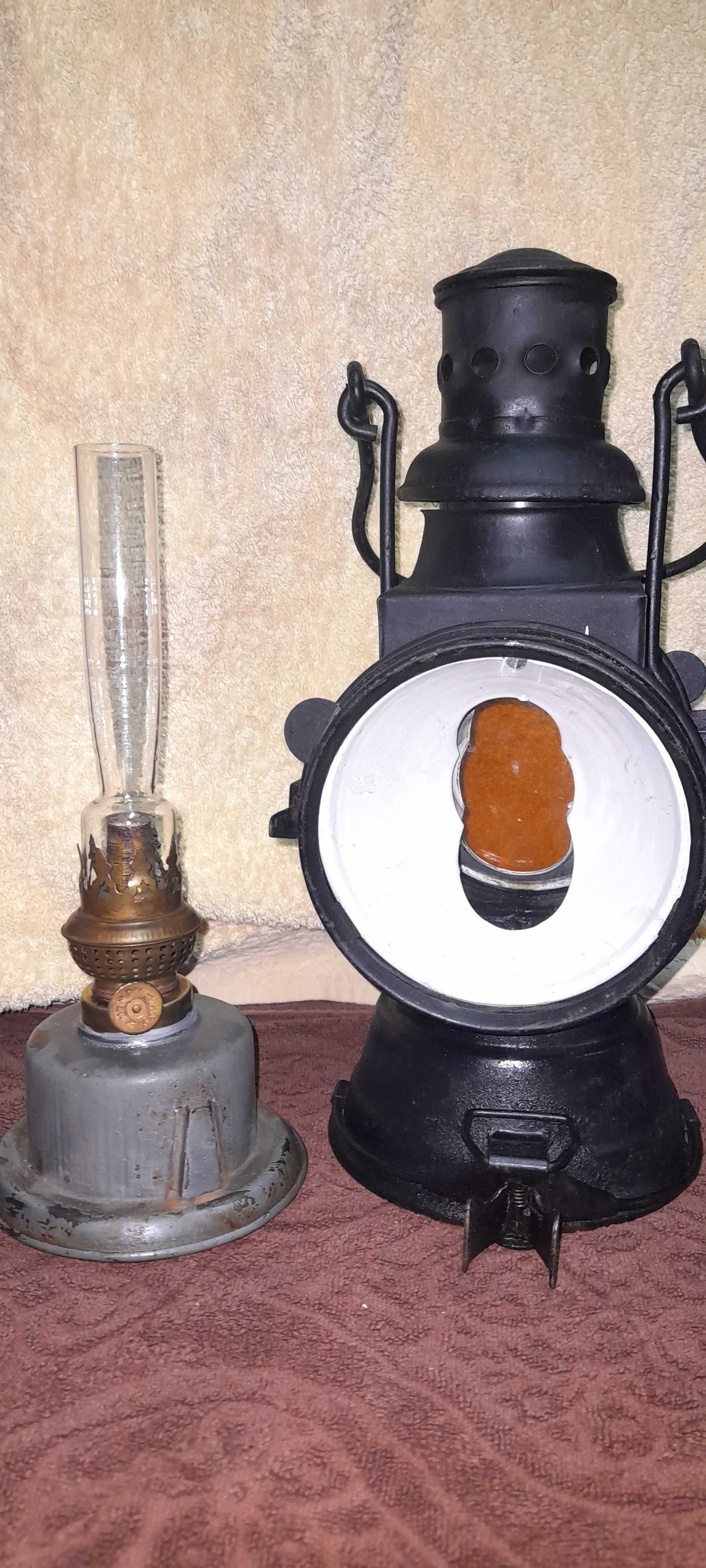 lampa kolejowa - oryginalnie zachowana - kompletna - SPRAWNA