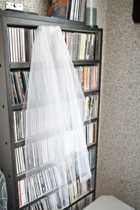 Suknia ślubna MON CHERI 36 + koronkowe bolerko + prosty welon