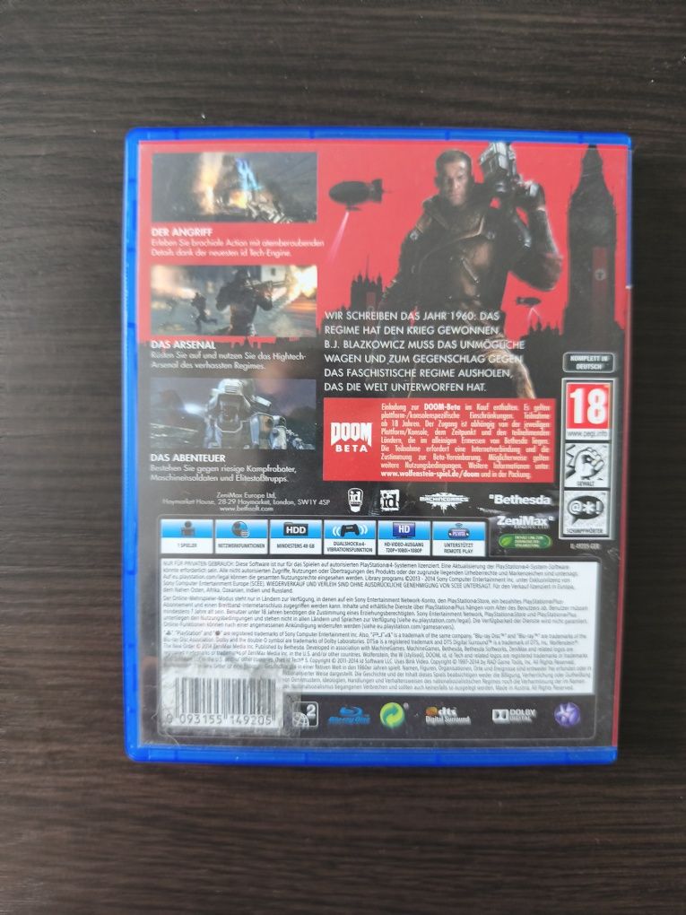 Wolfenstein The New Order gra na PS4 ps5