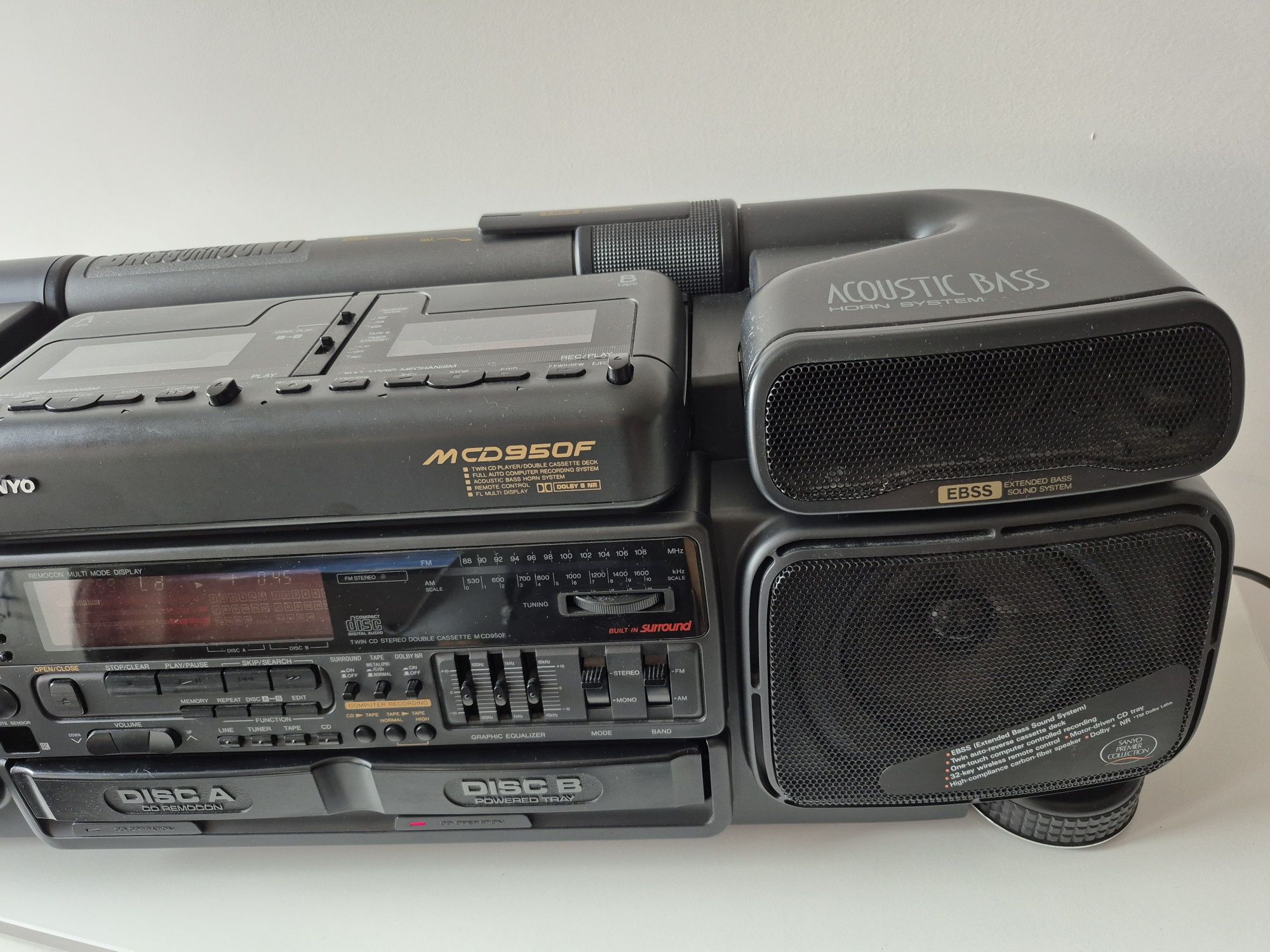 Sanyo M CD950F boombox radio z CD unikat