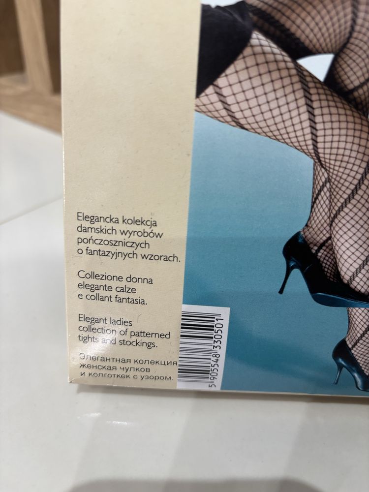 Rajstopy,kabaretki damskie, Katy Spirale Rete, kolor Bianko,roz.3 nowe