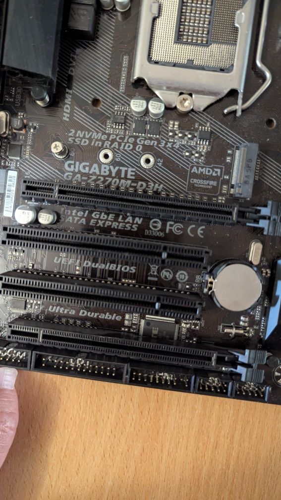Материнская Плата Gigabyte GA-Z270M-D3H Socet1151 Ddr4