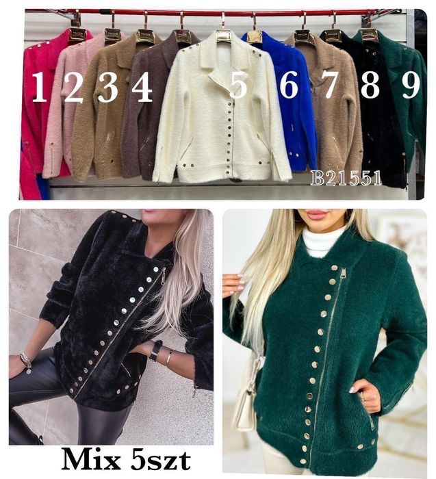 Alpaka bomberka suwak/ztrzaski