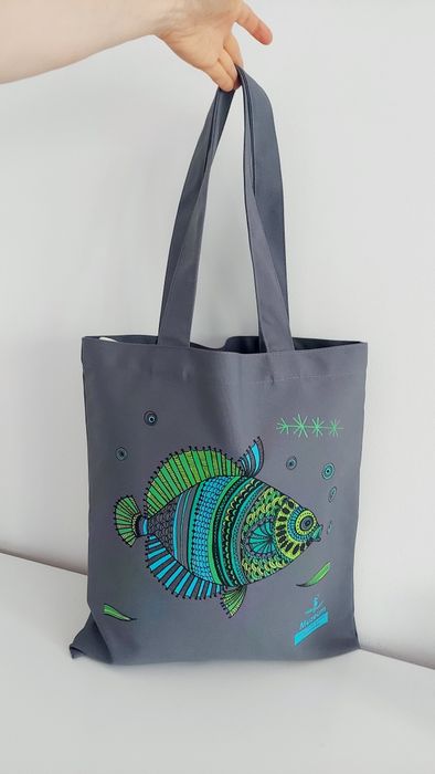 Torba shopper, szoperka z rybą