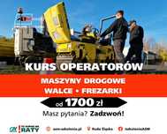 Kurs Szkolenie - Walec drogowy, Rozściełacz, Frezarki, Przecinarki