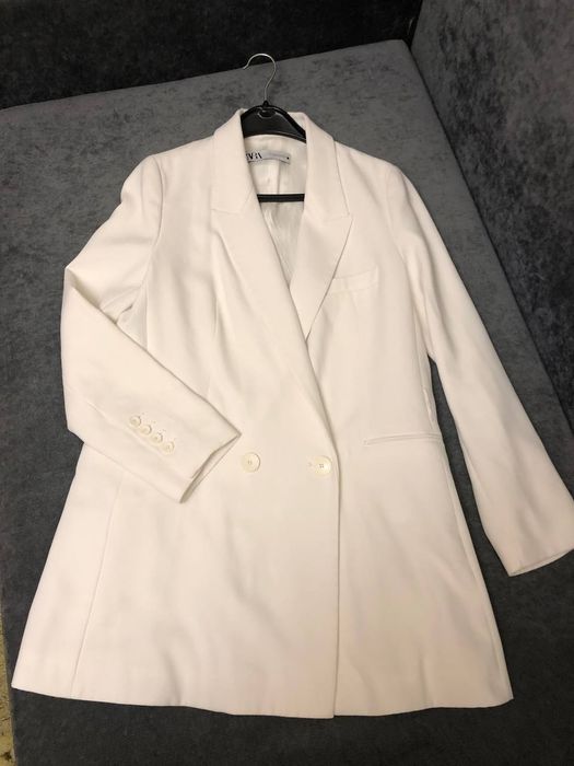 Продам білосніжний жіночий піджак ZARA в ІДЕАЛЬНОМУ стані| Піджак ZARA