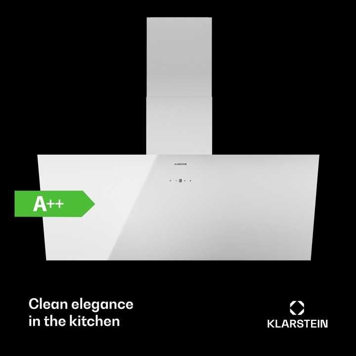 Okap kuchenny kominowy Klarstein wyciąg 90cm 247 m³/h LED