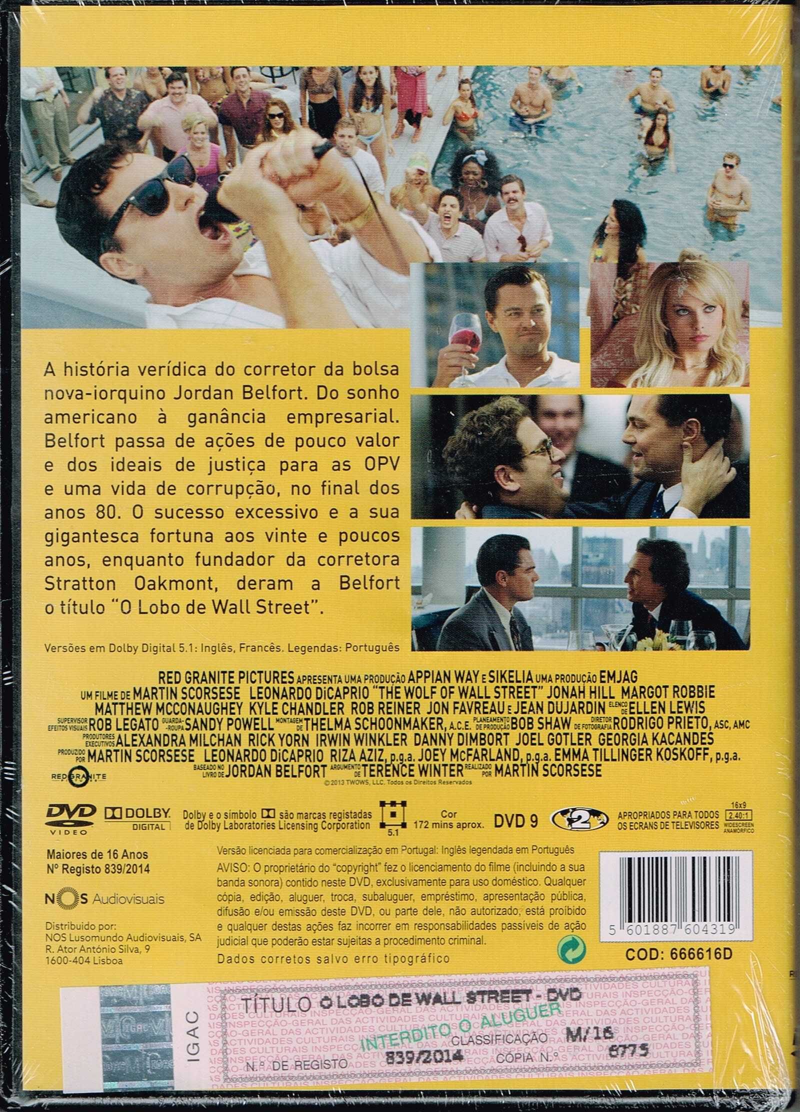 Filme em DVD: O Lobo de Wall Street - NOVO! A ESTREAR! SELADO!