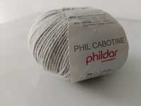 Włóczka jasny szary Phildar Cabotine - 2 motki po 50 g