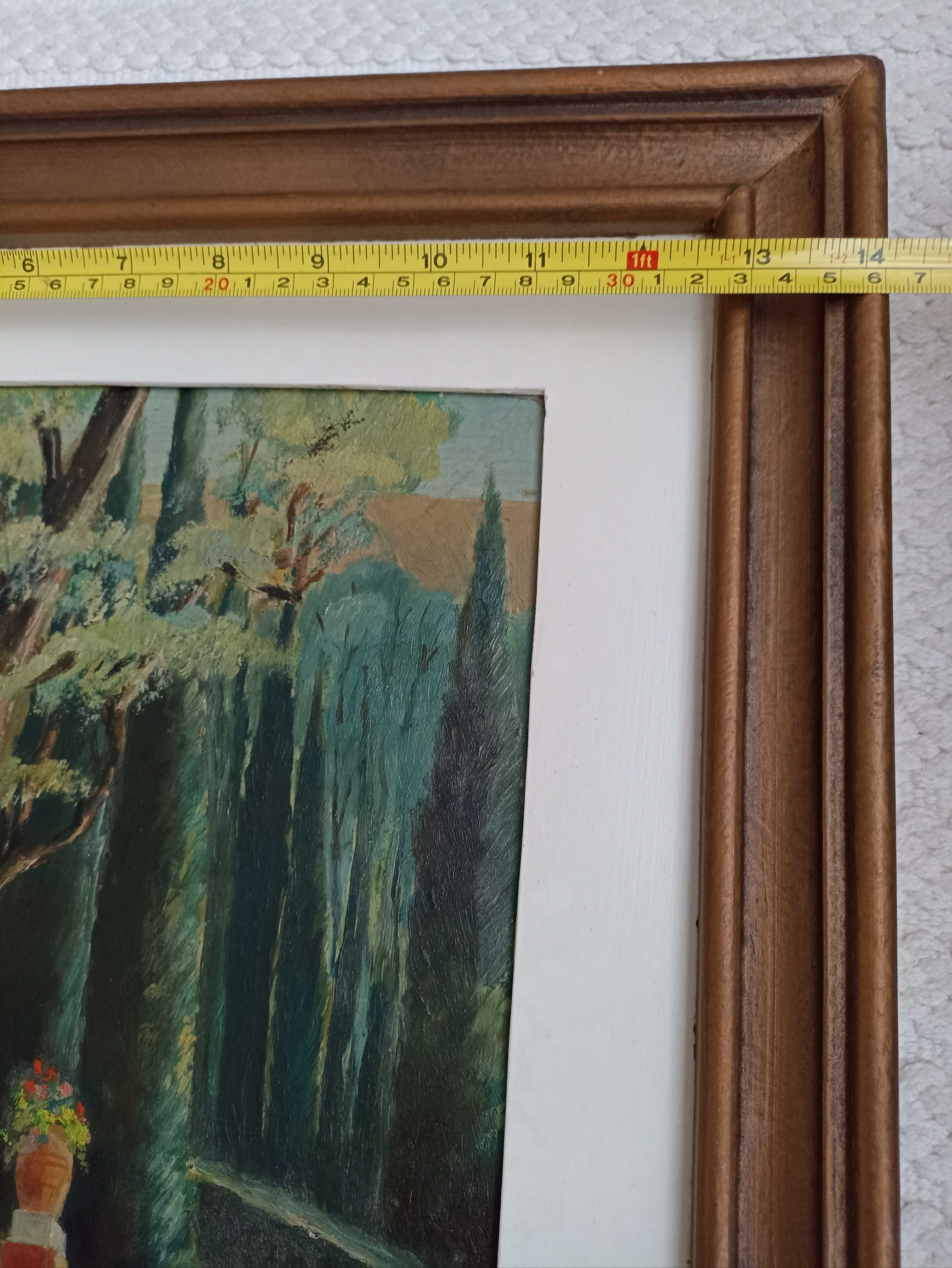 Quadro antigo pintado a óleo assinado