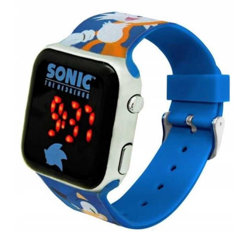Sonic zegarek cyfrowy led z kalendarzem dla dziecka na rękę dziecięcy