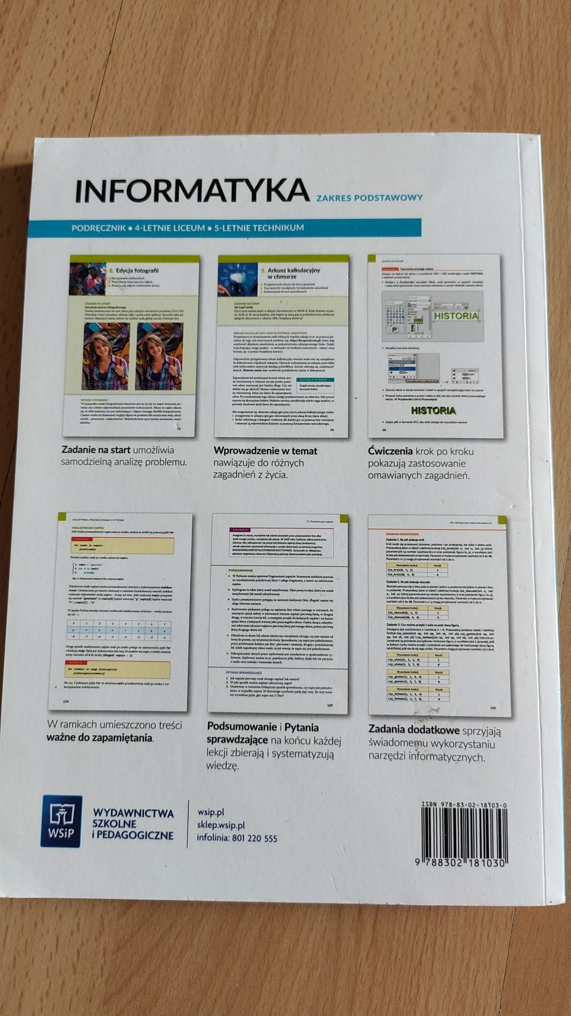 informatyka 1 WSiP podręcznik zakres podstawowy