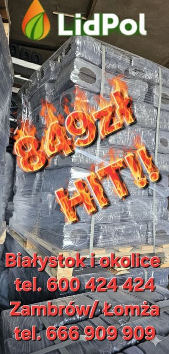 Brykiet torfowy na palecie , paczki, suchy całe kostki ORYGINALNY !!!