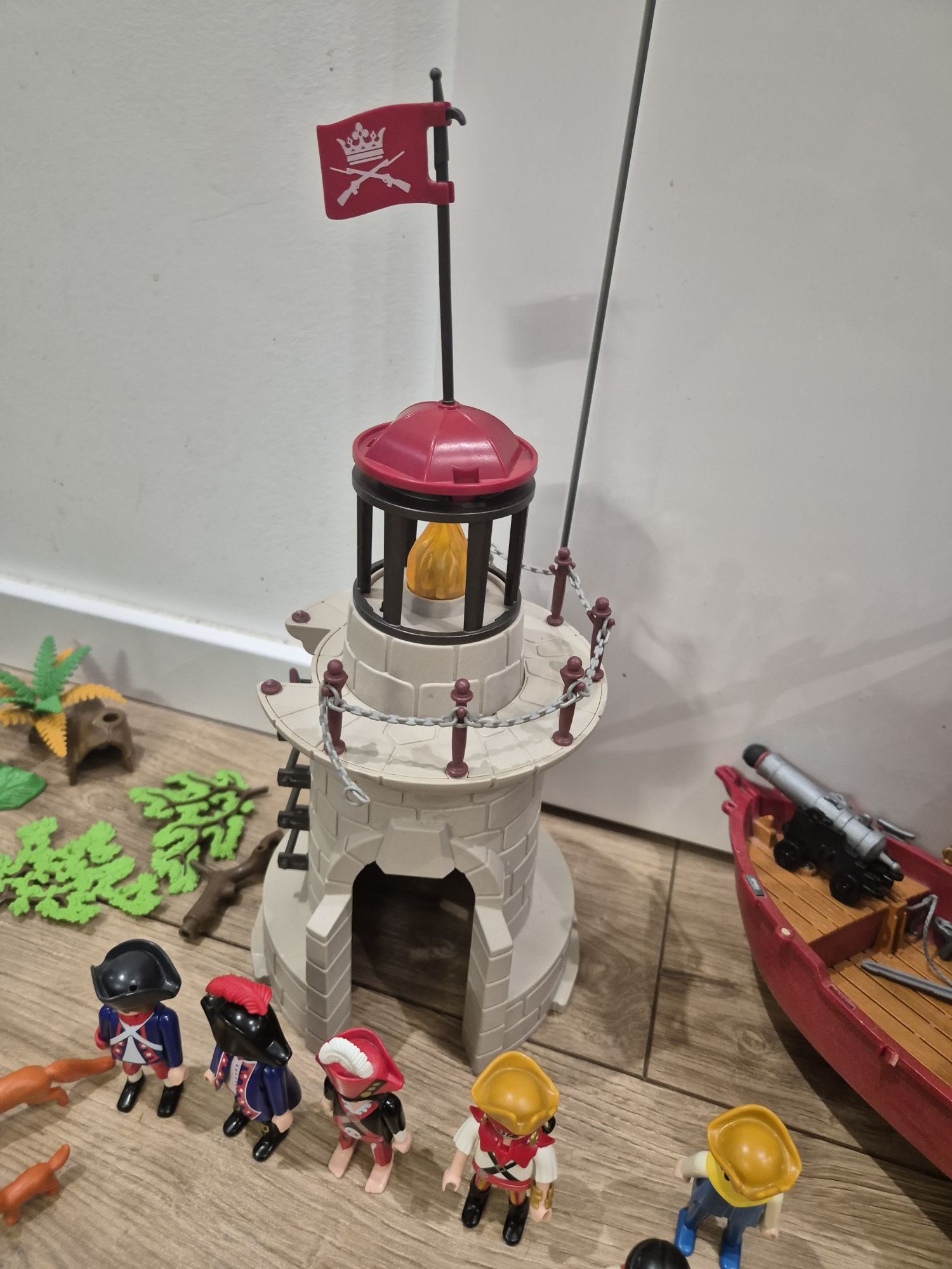 Playmobil zestaw domek na drzewie statek piracki fotograf