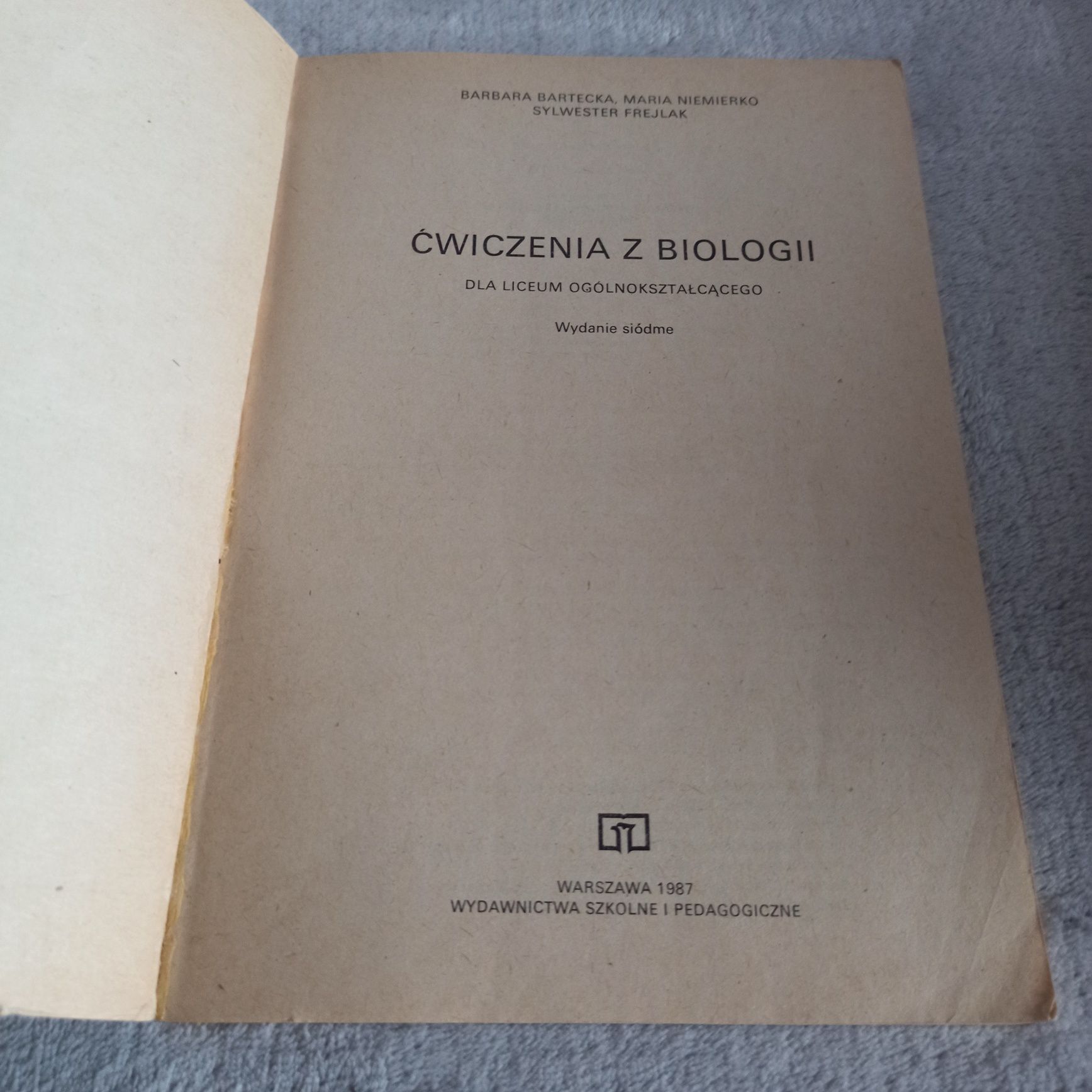 Ćwiczenia z biologii B. Bartecka