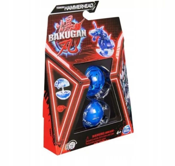 BAKUGAN 3.0 kula podstawowa figurka bitewna TITANUM HAMMERHEAD