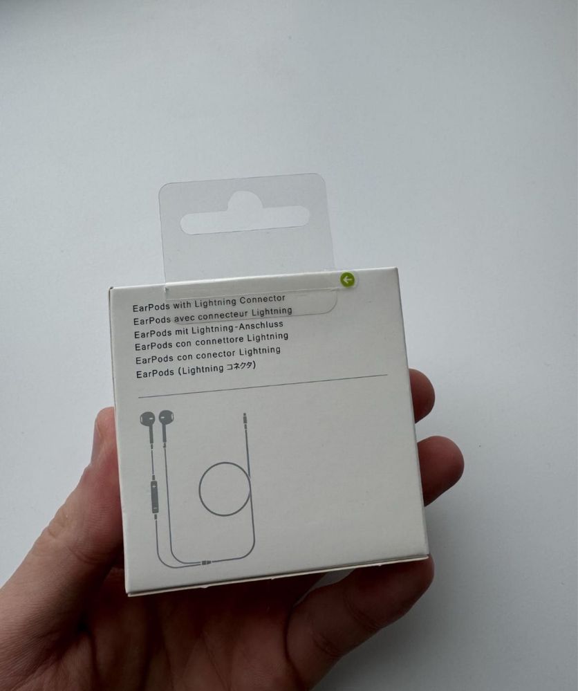 Наушники Earpods lightning iphone Apple провідні навушникі оригінал