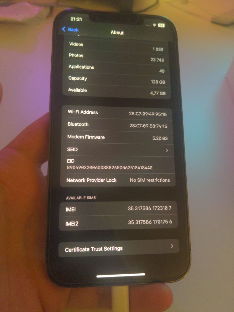 Iphone 12 pro max 128gb como novo