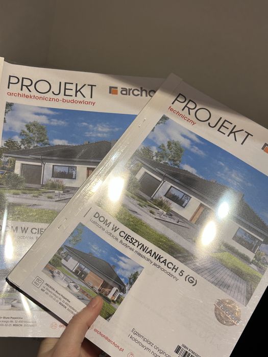 Projekt domu w Cieszyniankach 5g lustrzane odbicie