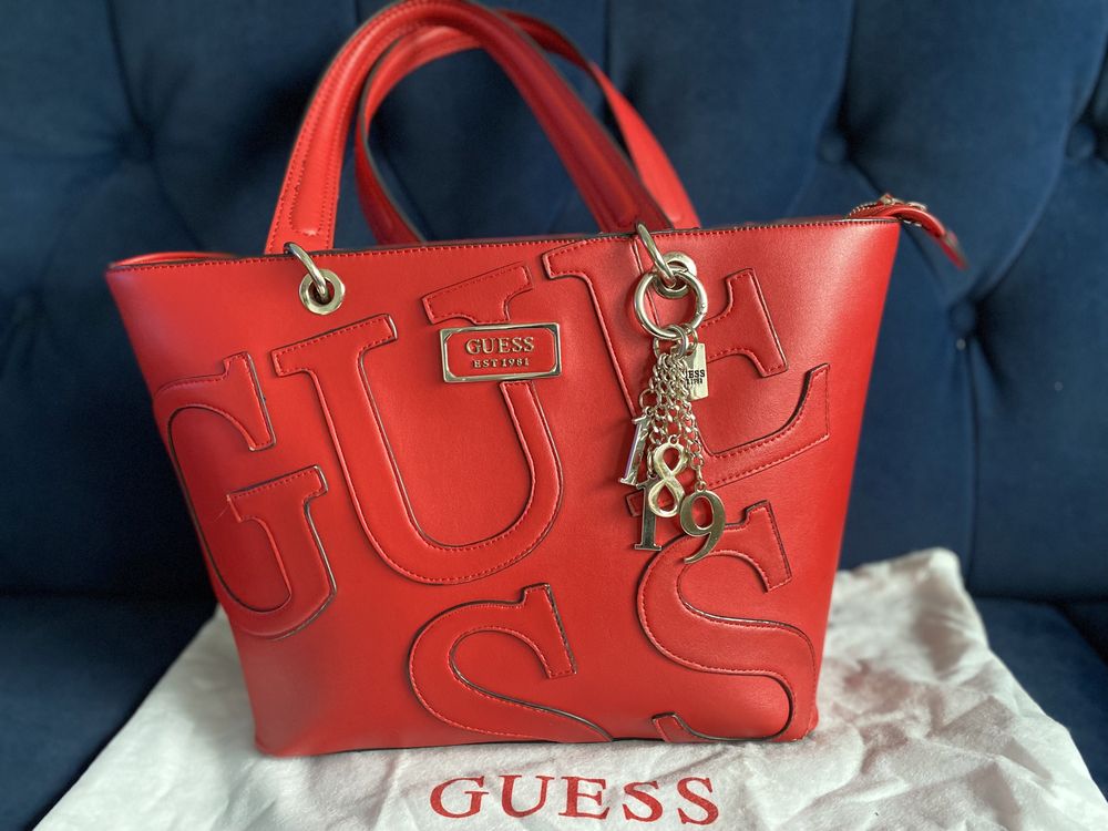 Torebka typu shopper Guess