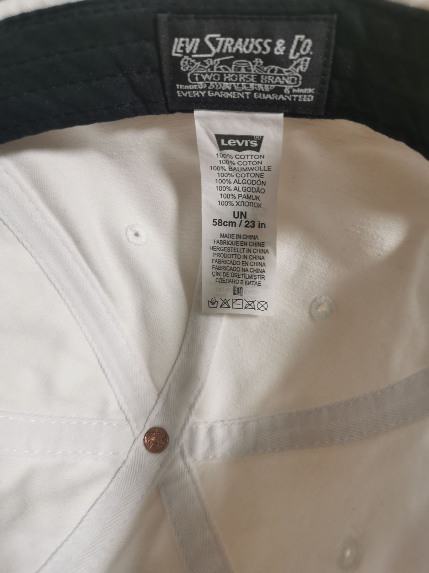 Бейсболка Levis, one size