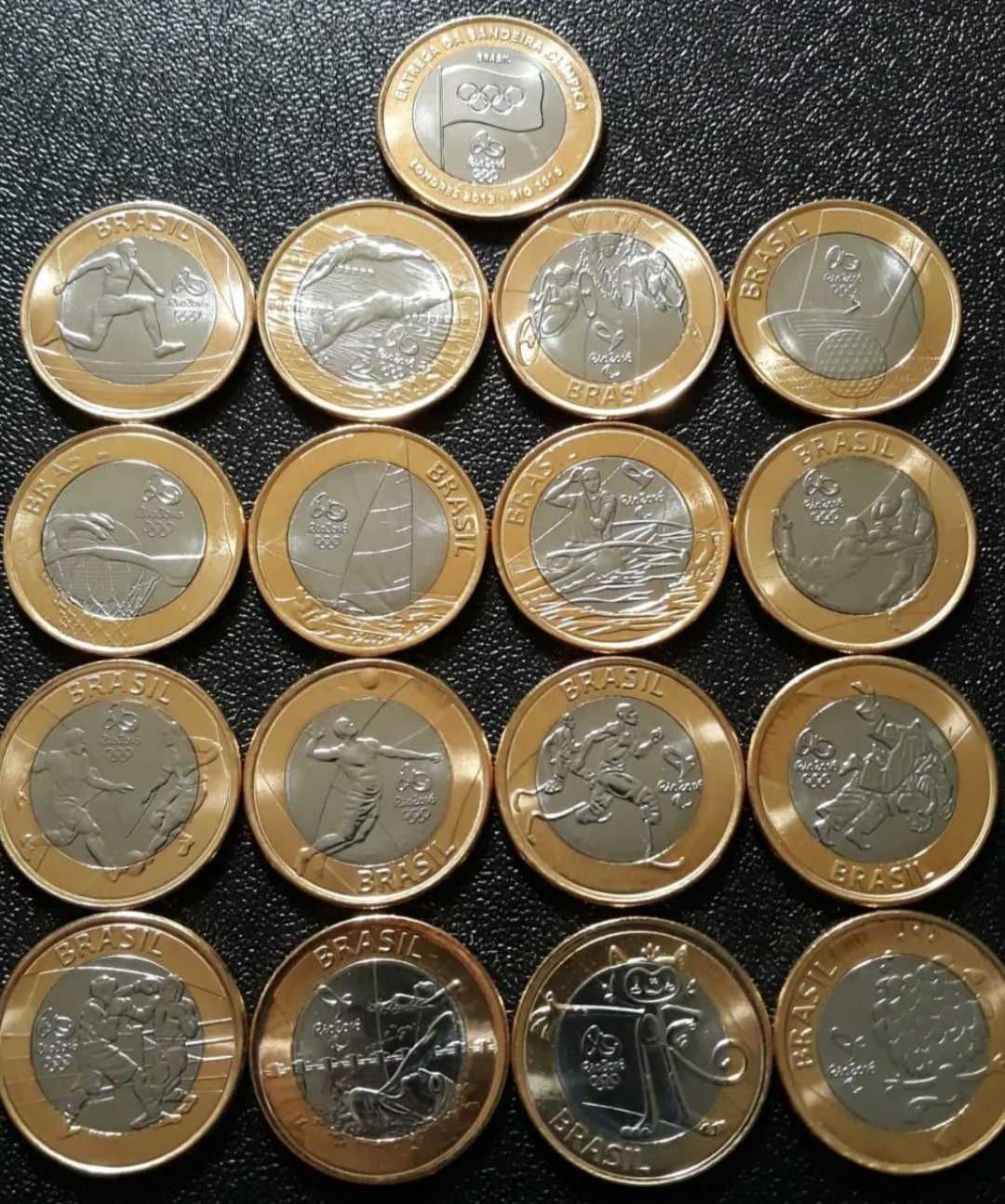 Coleção de moedas Olimpicas Rio2016