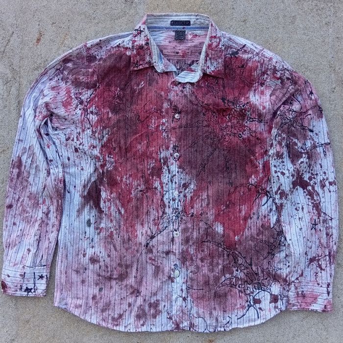 Кастом рубашка архим грандж y2k goth