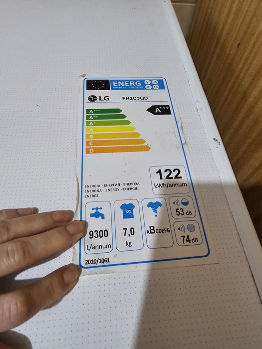 Maquina de lavar LG 7kg