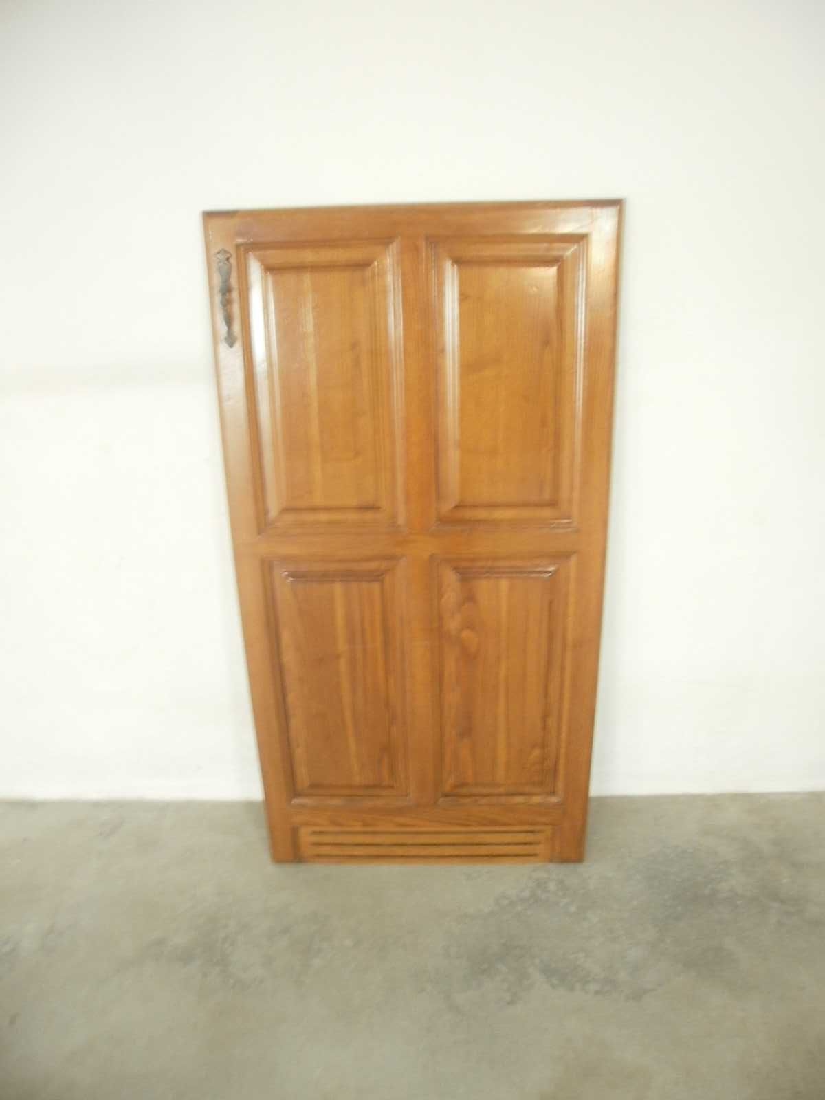 Porta de armário para frigorifico embutido em madeira de carvalho