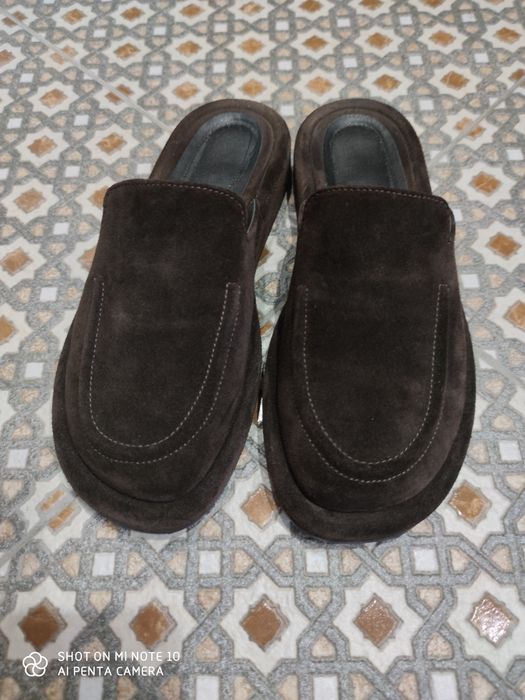 Мюлі з натуральної замші