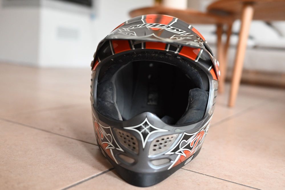 Okazja! Kask motocyklowy NOLAN karbonowy, carbon, M, lekki wytrzymały
