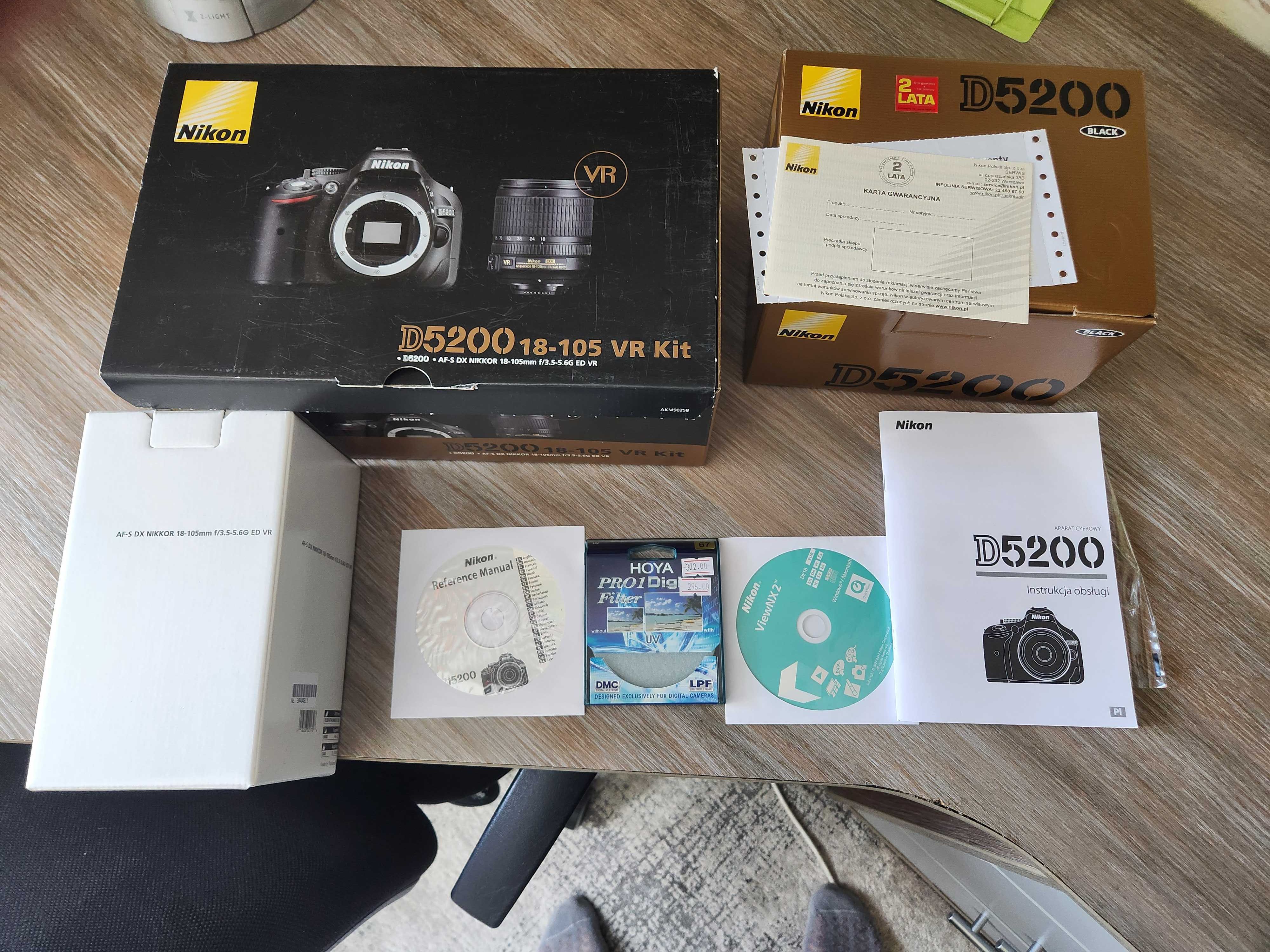 Фотоаппарат Nikon D5200 c объективом 18-105 vr kit