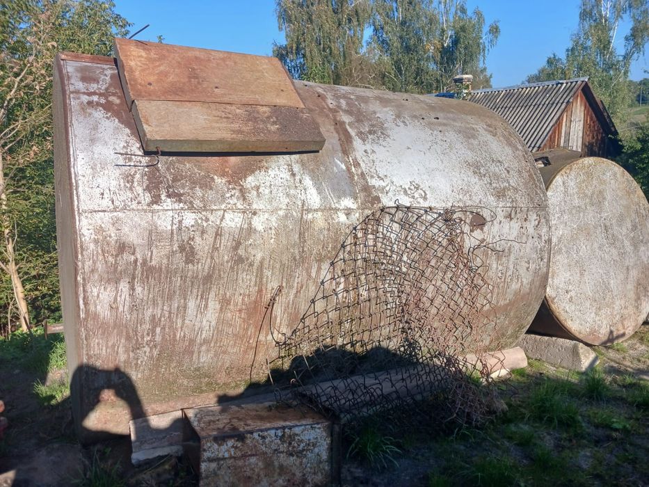 Бочка 10 кубів металева