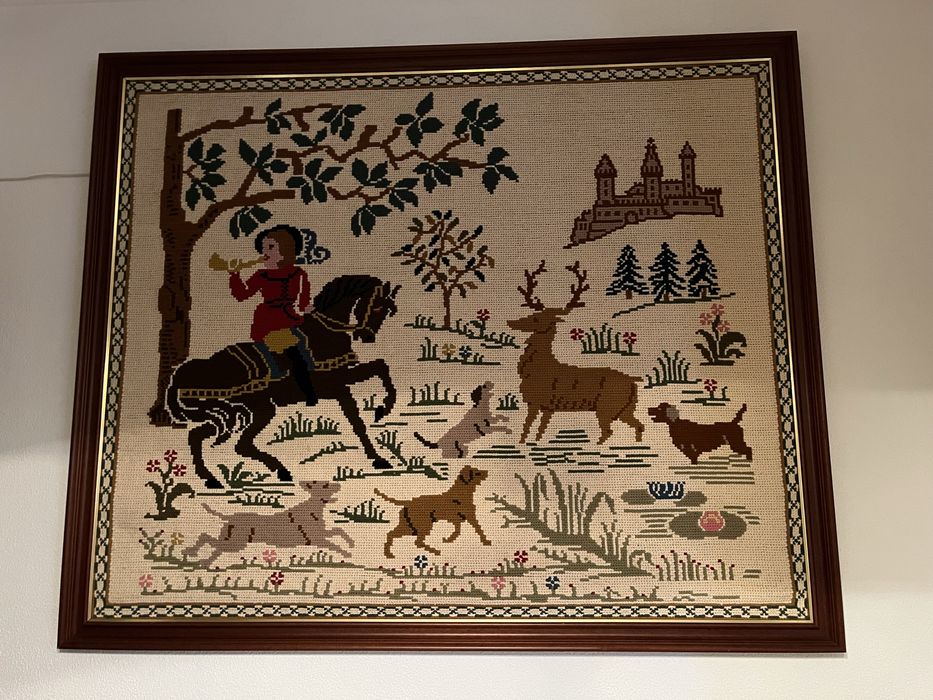 Tapeçaria em ponto de arraiolos