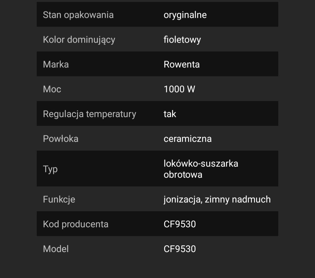 Suszarko-lokówka ROWENTA